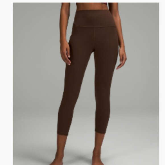 NWT Lululemon Align High Rise 25" Pant with pockets, Size 12, in Java - Picture 1 of 6